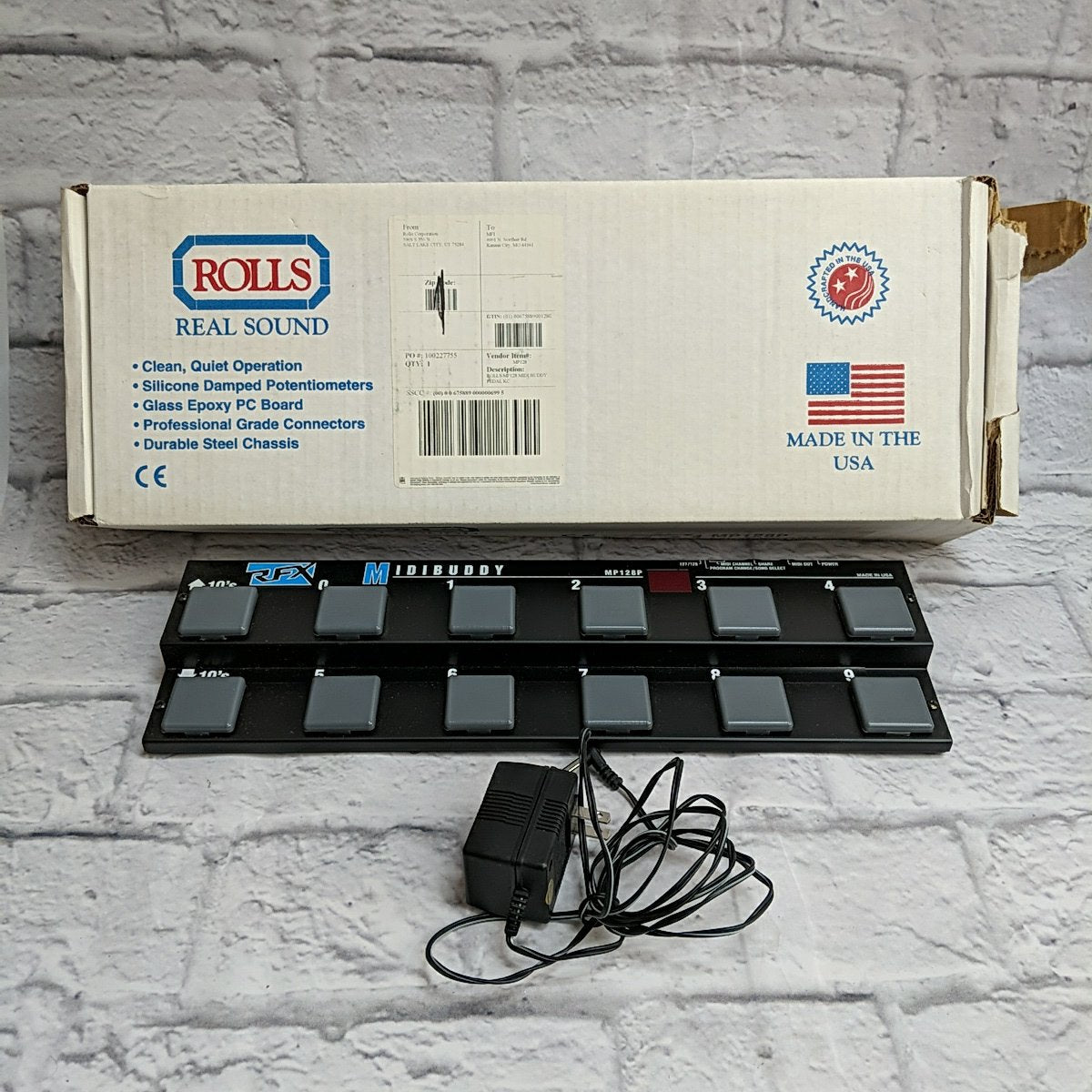 Rolls MP128P MIDI Buddy Footswitch