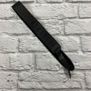 Black Leather Guitar Strap