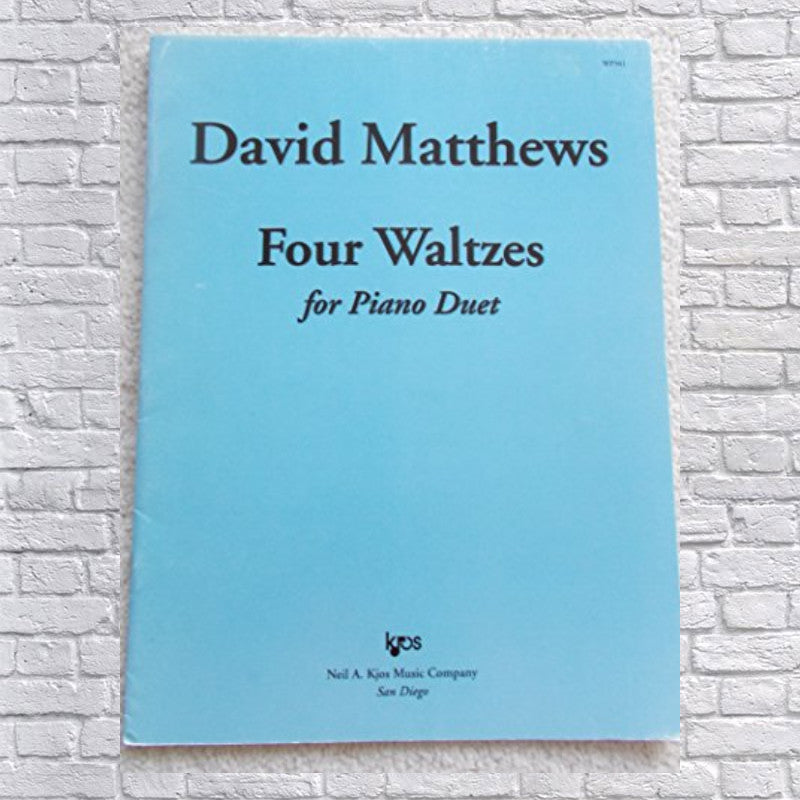 Four Waltzes For Piano Duet # Wp561