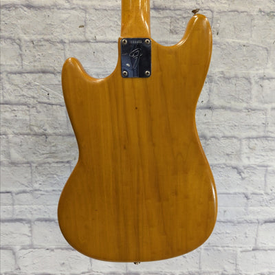 Vintage Fender Musicmaster 4 String Bass Guitar Natural Refin