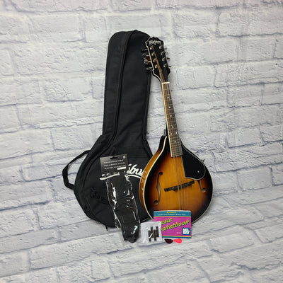 Washburn M1K-A Americana Series A-Style Mandolin Pack, Tobacco Sunburst w/ Gig Bag