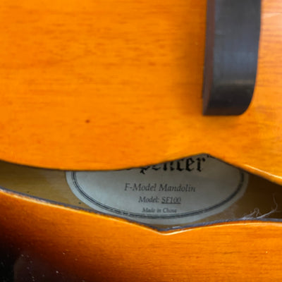 Spencer SF100 F-Model Mandolin w/ Hard Case