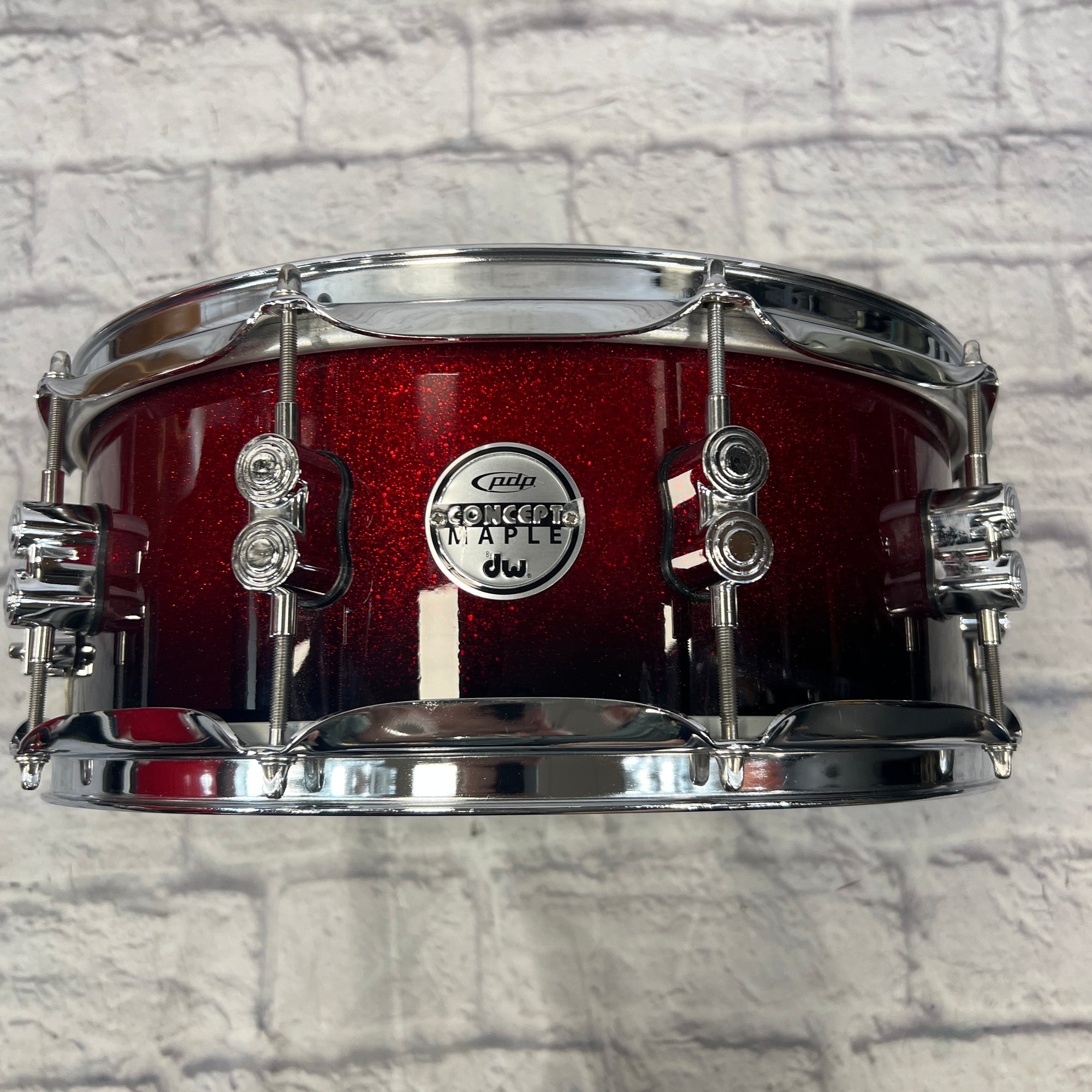 PDP 14 Concept Maple Red Sparkle Snare