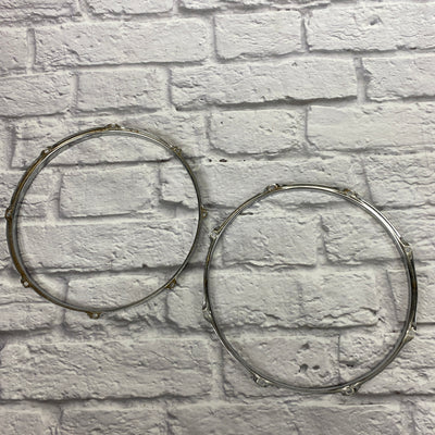 8-Lug 15" Chrome Drum Hoop Pair