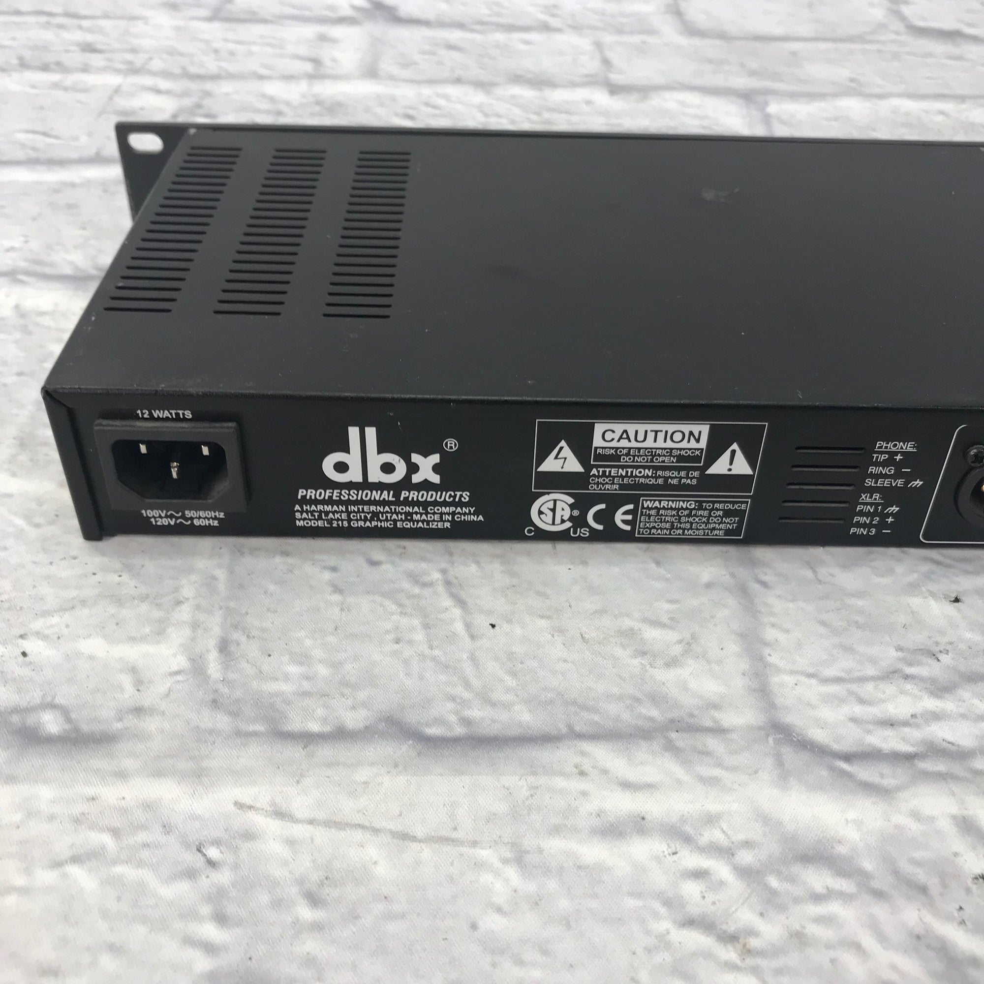DBX 215 Dual 15-Band Graphic Equalizer