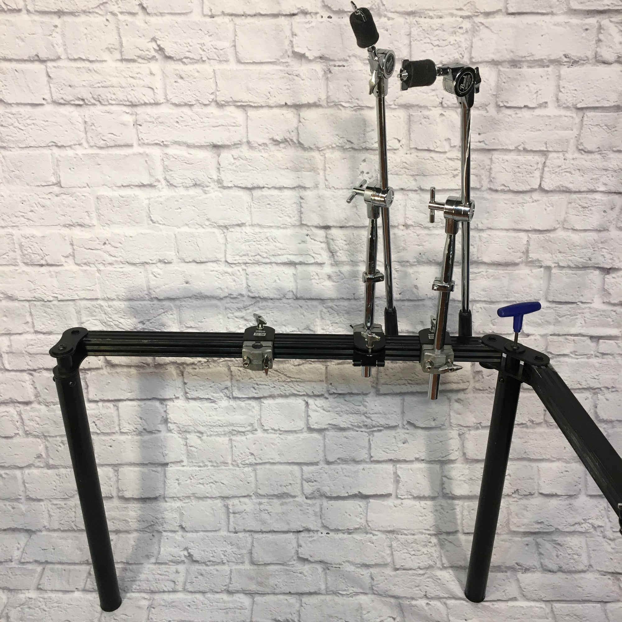 1990s Pearl Square Tube Rack System Black