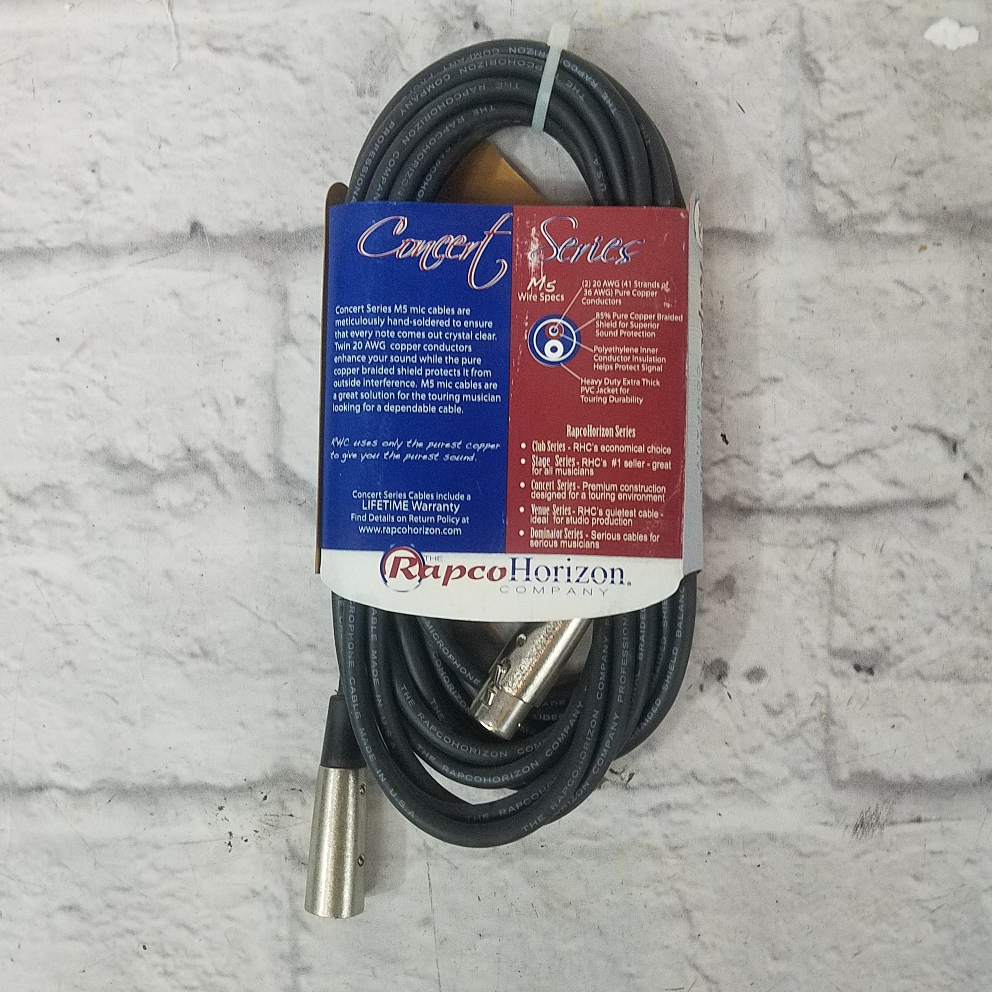 Rapco Horizon M5-20 20ft XLR Cable