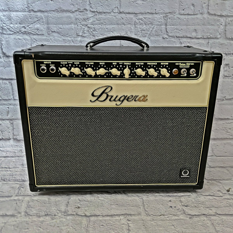 Bugera V22 Infinium 22 Watt Vintage 2-Channel Tube Combo 2x12 Guitar Amplifier Amp