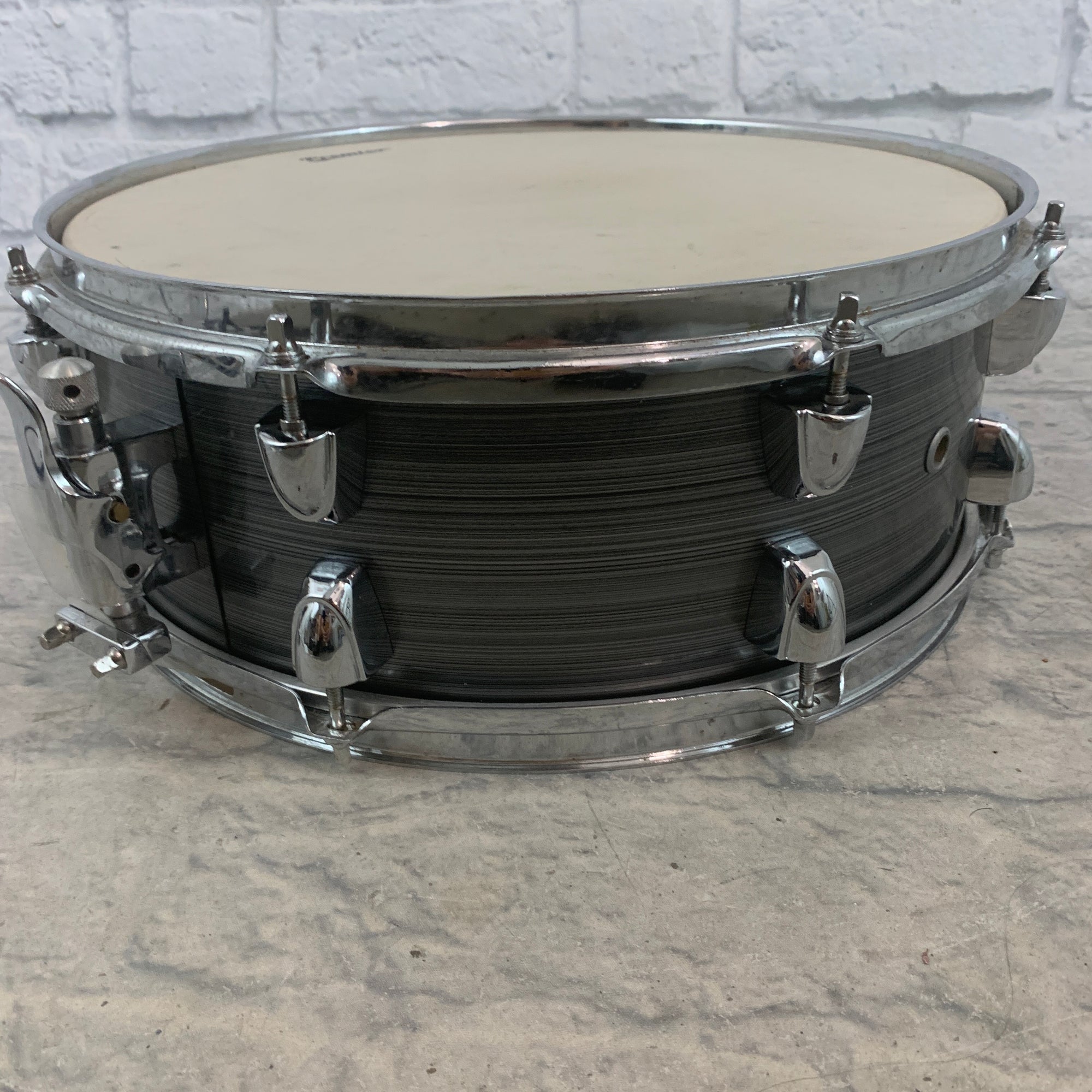 Premier 5" x 14" Snare - Silver Hairline Wrap