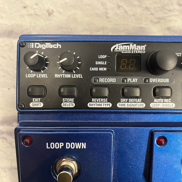 Digitech JamMan Stereo Looper Phrase Sampler Pedal Evolution Music
