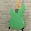 Sawtooth 4 String EP Series Electric Bass Guitar, Surf Green w/White Pearloid Pickguard