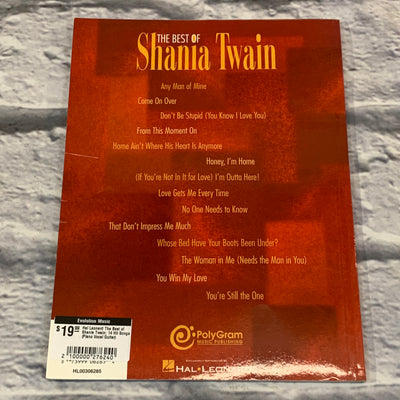 Hal Leonard The Best of Shania Twain: 14 Hit Songs (Piano Vocal Guitar)