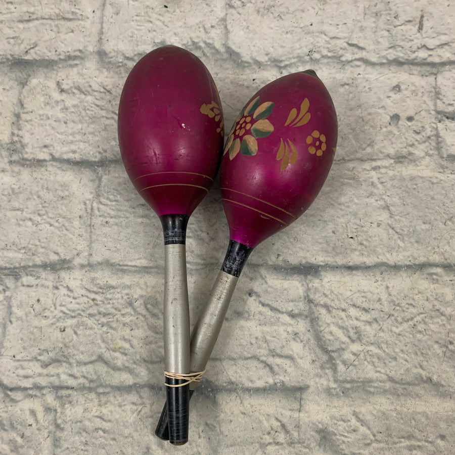 Unknown Purple Maracas Pair