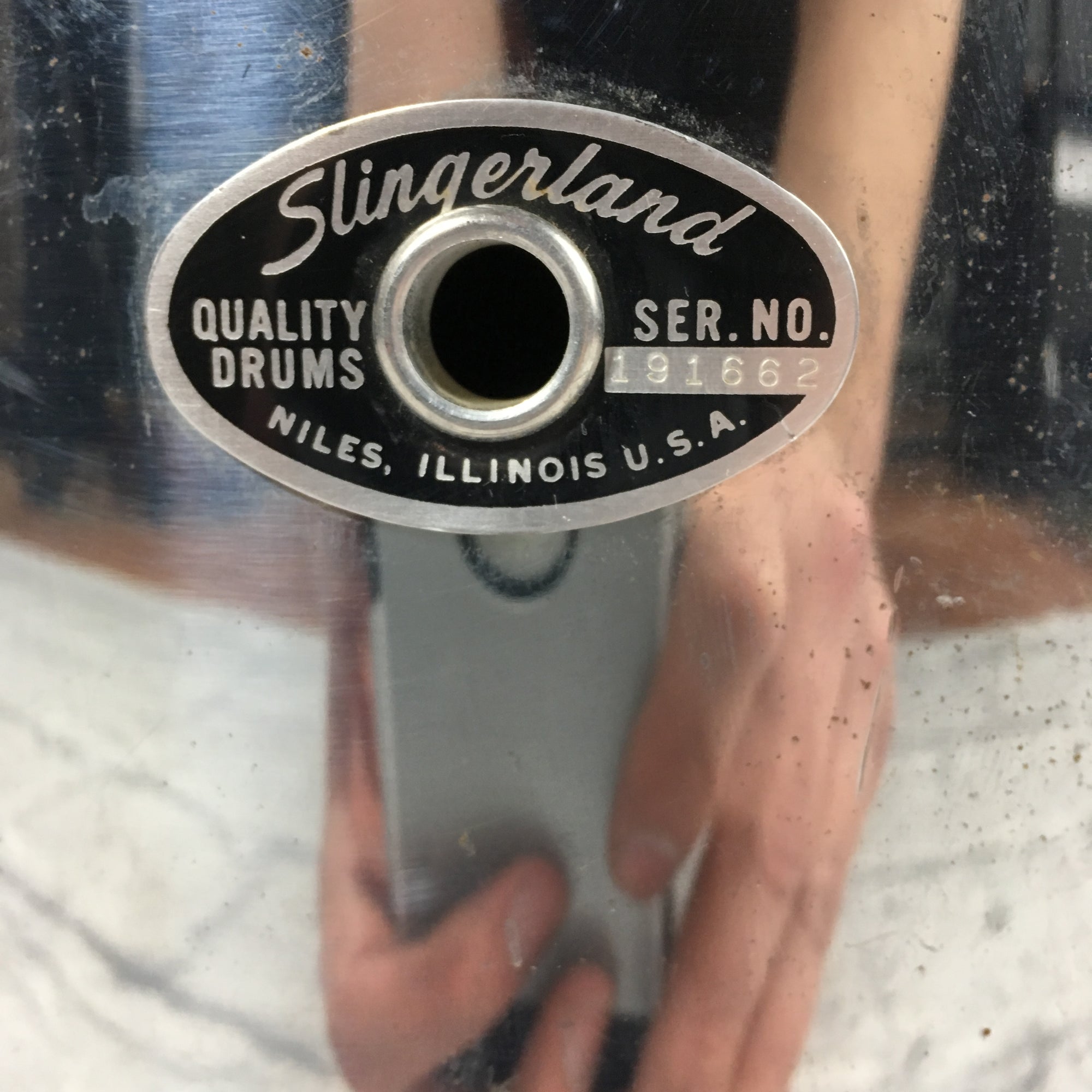 Vintage Slingerland 14x10 Chrome Tom
