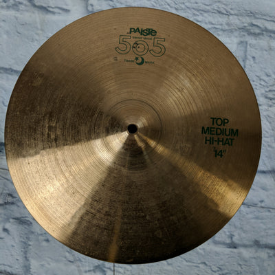 Paiste 505 14" Green Label Medium Hi Hat Cymbals
