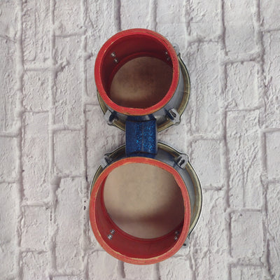Unknown Bongos Made in Japan Blue Sparkle