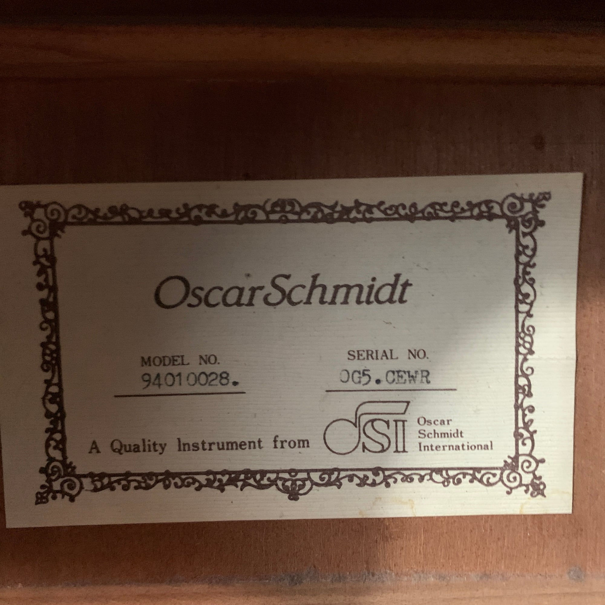 Oscar Schmidt OG5-CEWR Acoustic-Electric Guitar