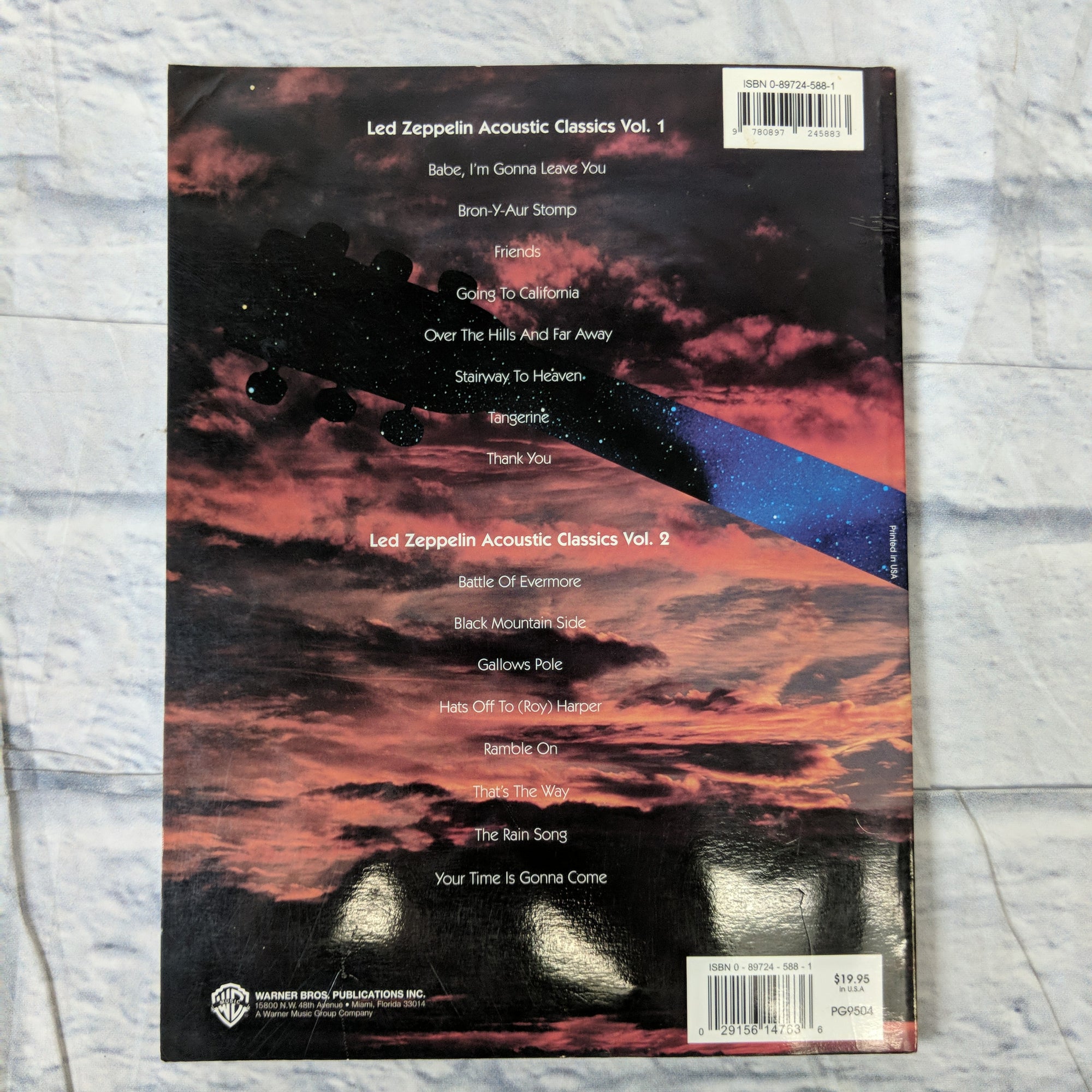 Alfred 00-PG9504 Led Zeppelin- Acoustic Classics- Vol. 2 - Music Book