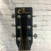 Eleca Black Acoustic Dreadnaught Guitar