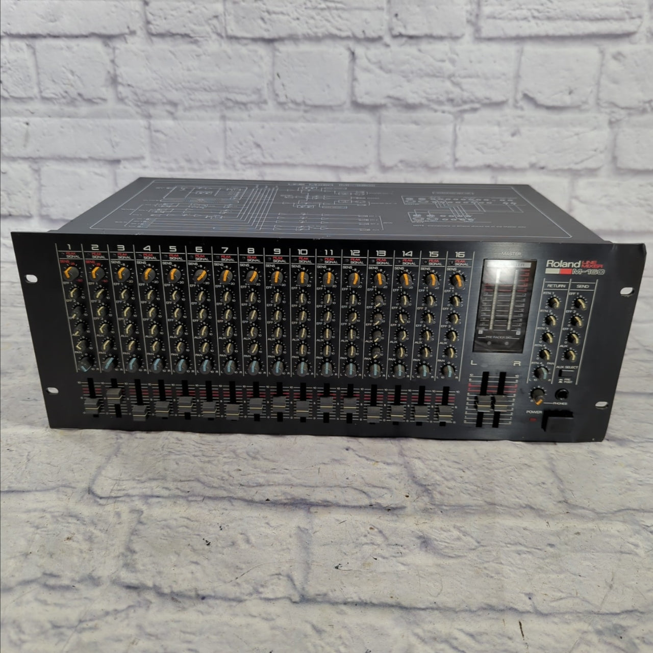Roland LINE MIXER M-160 ラックマウントミキサー 16ch 稼働確認
