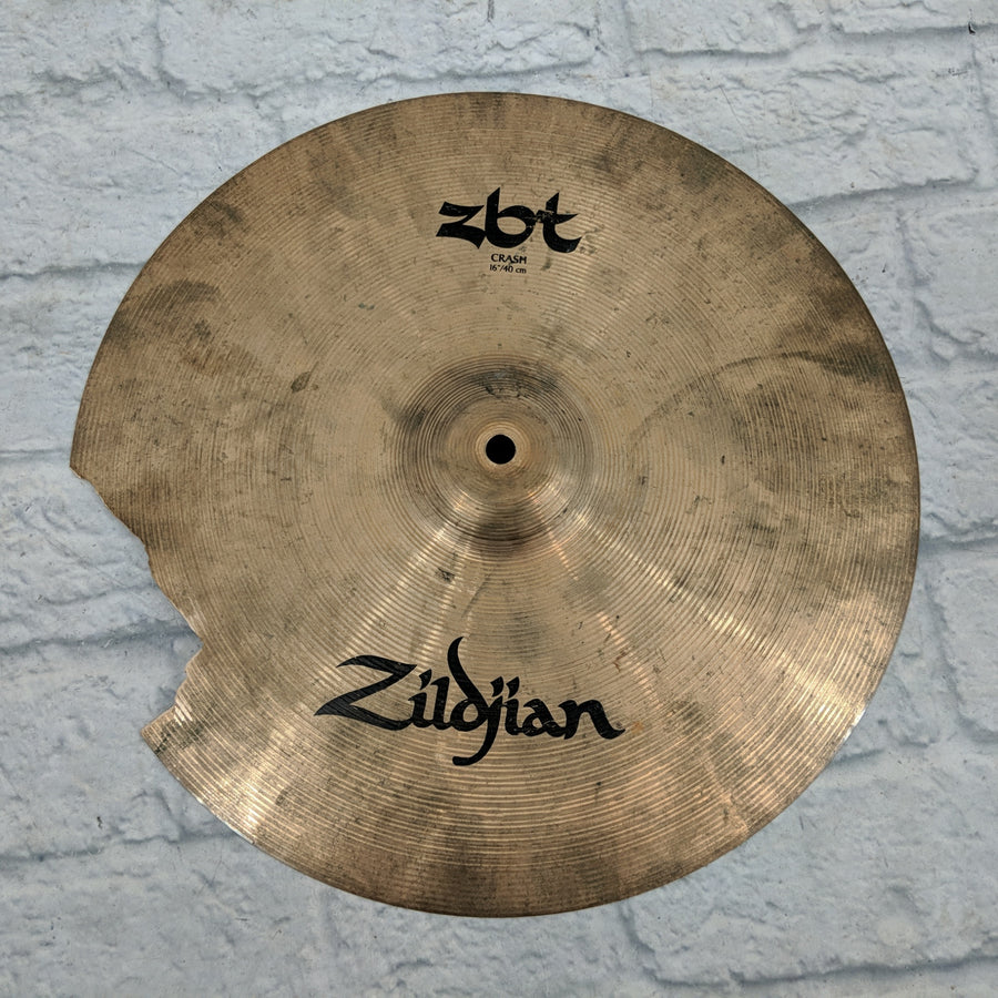 Zildjian ZBT 16" Crash Cymbal (Cracked)