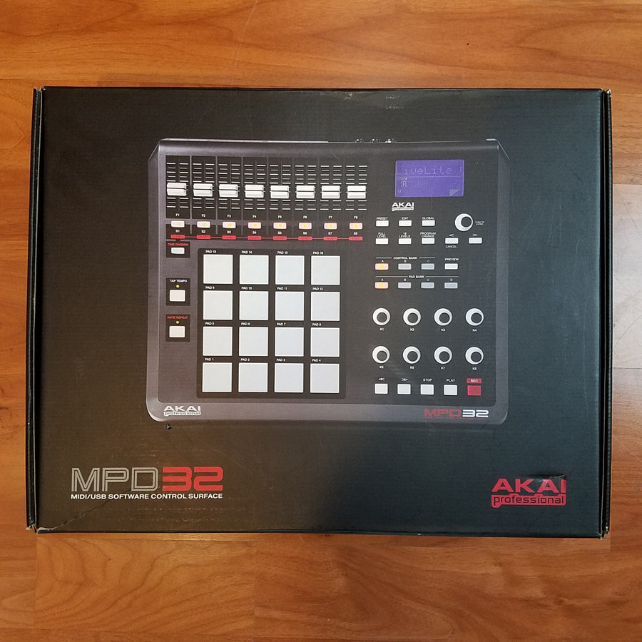 Akai MPD 32 midi/usb software control