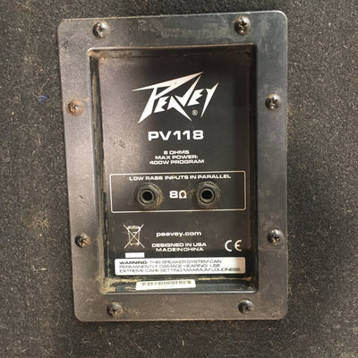 Peavey PV118 18 Inch Sub Bass Cabinet w Top Pole Hole