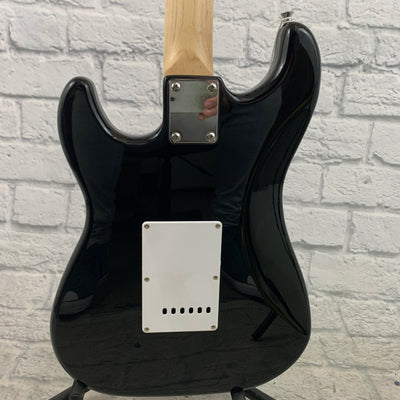 Nashville Guitar Works 135 Double Cutaway - Black, Maple Fretboard