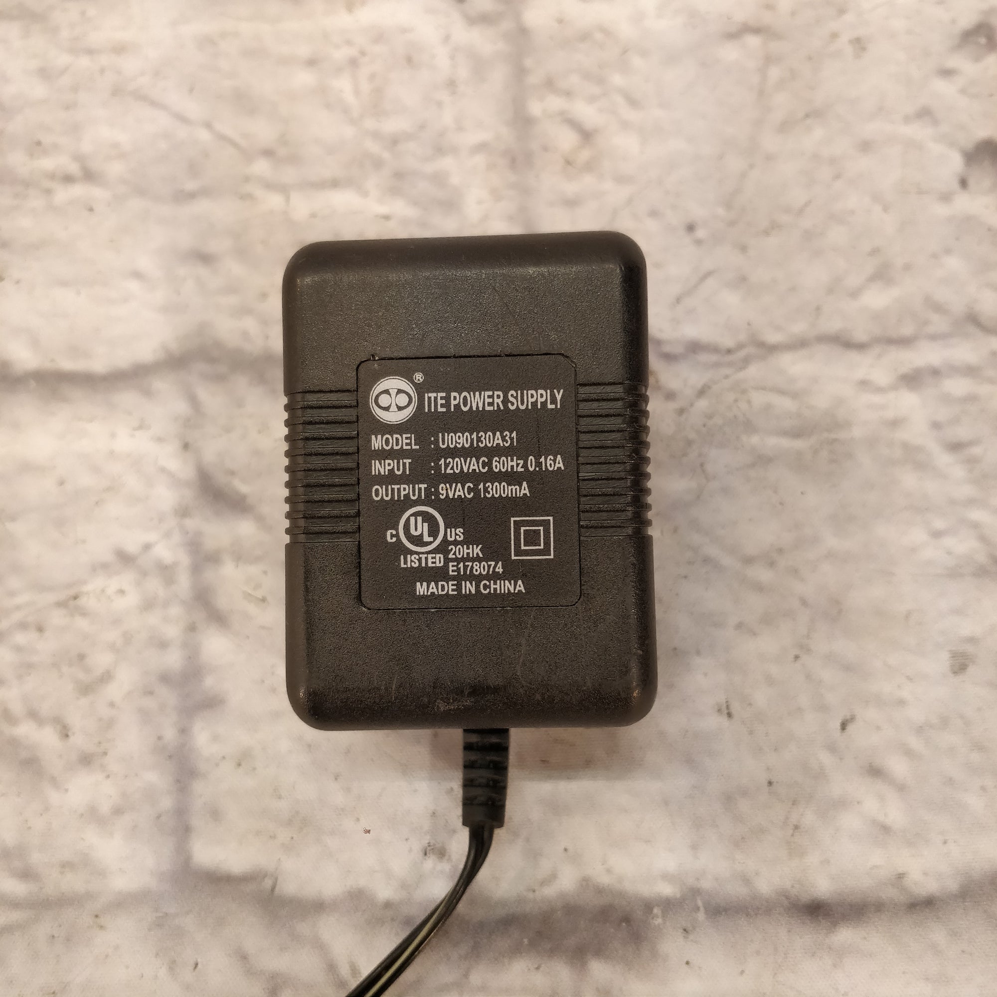 ITE Power Supply 9VAC 1300mA Model: U090130A31