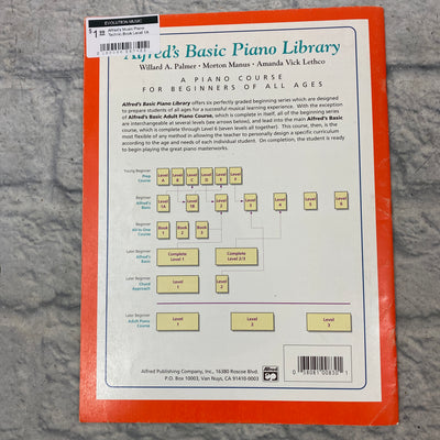Alfred's Music Piano Technic Book Level 1A