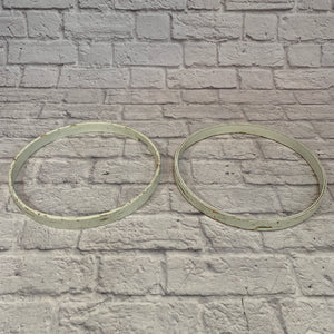 13" Wood Drum Hoop Pair