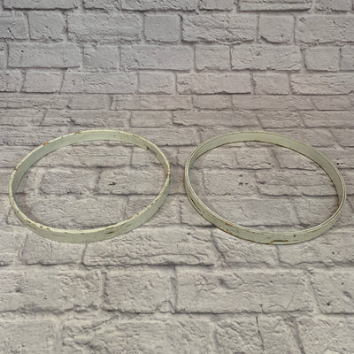 13" Wood Drum Hoop Pair