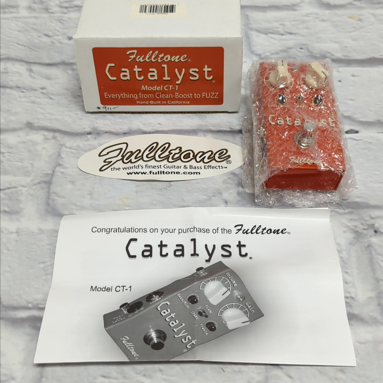 Fulltone CT-1 Catalyst Boost Overdrive Fuzz Distortion Guitar