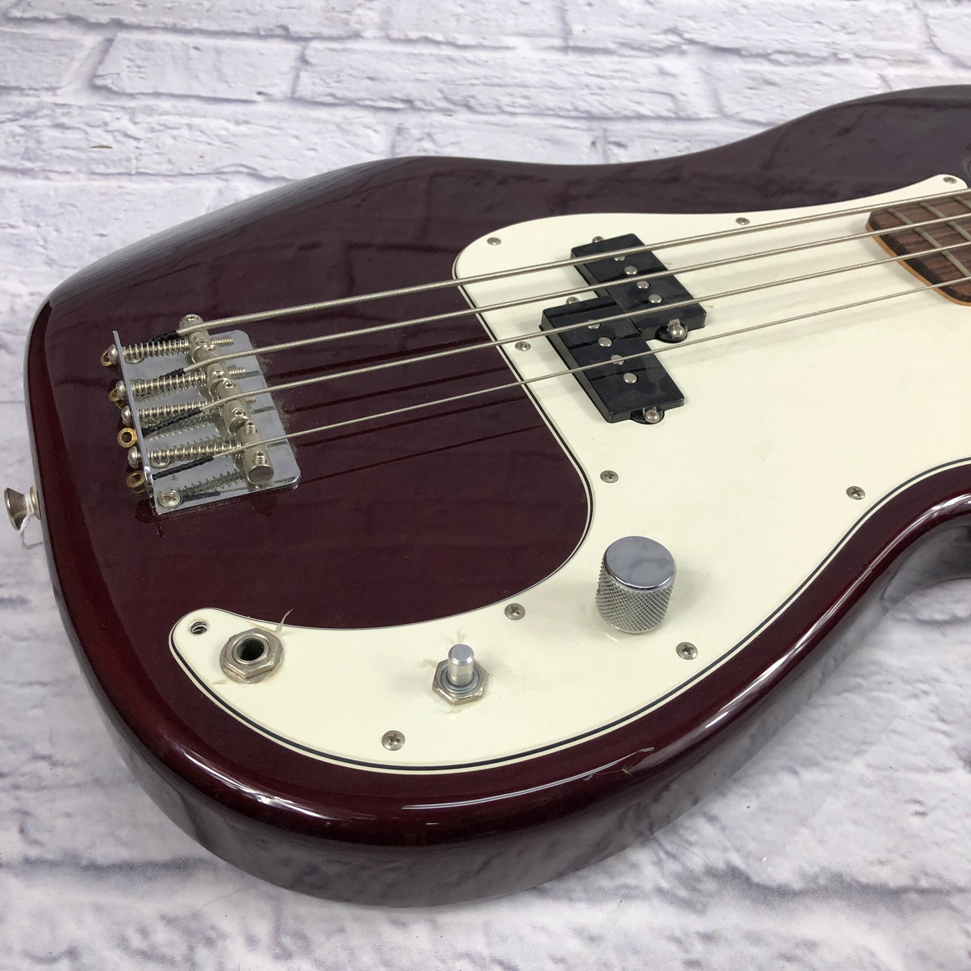 Fender 2004 Red Mexican 4 String Precision Bass