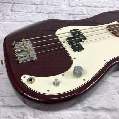 Fender 2004 Red Mexican 4 String Precision Bass
