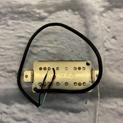 G&B Humbucker Pickup Black/Cream Zebra