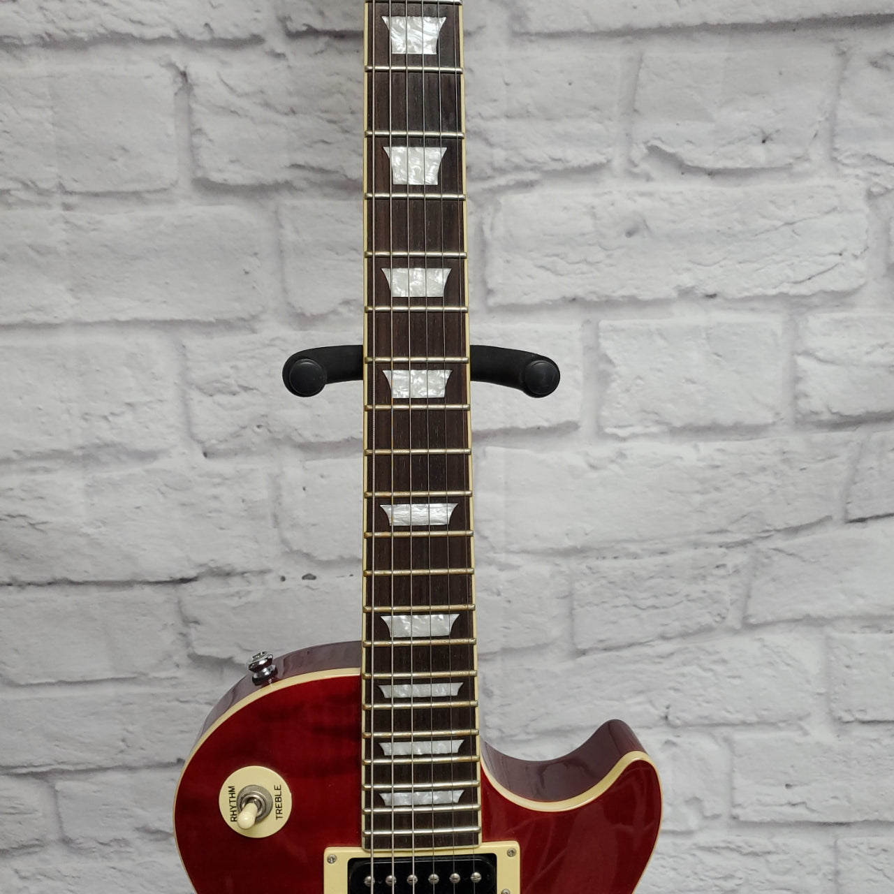 Epiphone Les Paul Classic Quilt Top Trans Red