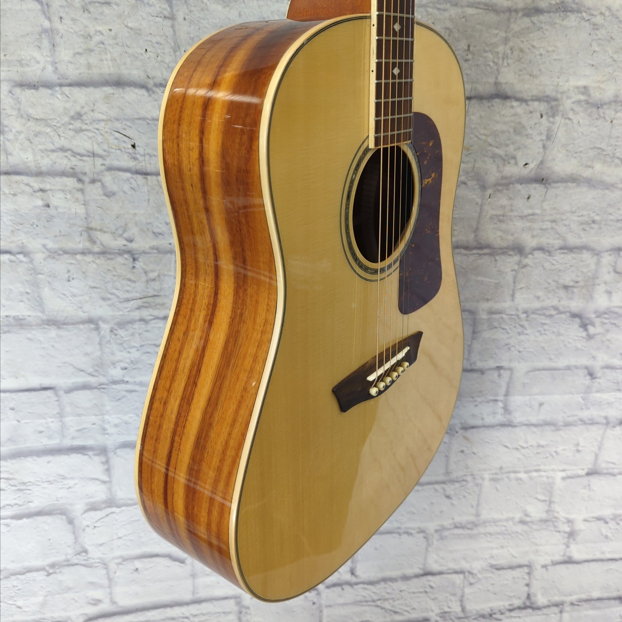 Washburn WSJ50SKELITE - Limited Edition Southern Jumbo Acoustic Guitar - Natural Gloss Finish w/Case