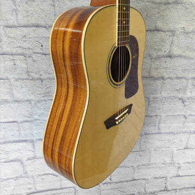 Washburn WSJ50SKELITE - Limited Edition Southern Jumbo Acoustic Guitar - Natural Gloss Finish w/Case