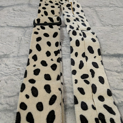 Levy's MF8SL Soft Cheetah Print 2" Wide Guitar Strap with Leather Ends