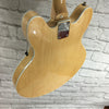 Oscar Schmidt Delta King OE30F Semi Hollow Electric Guitar Natural Finish