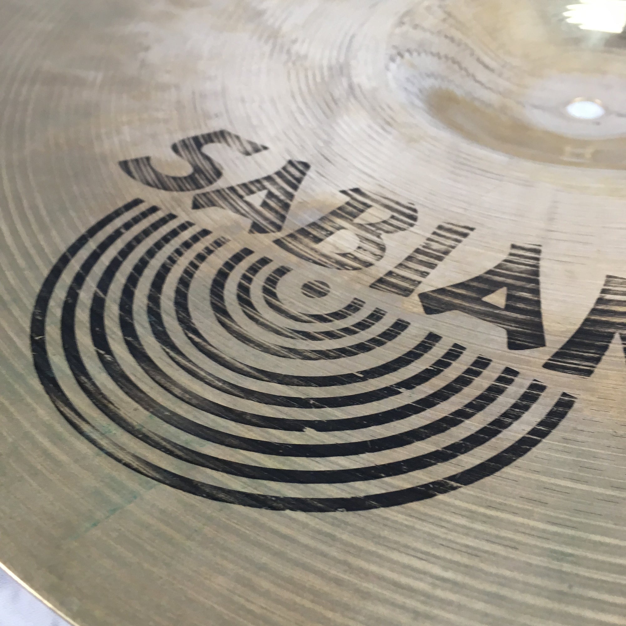 Sabian 16in AA Rock Crash with Factory Rivet Holes