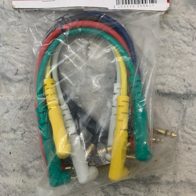 SLM Hardware SGPC Standard Series Multicolor 1/4" Patch Cable 6 Pack - New Old Stock!