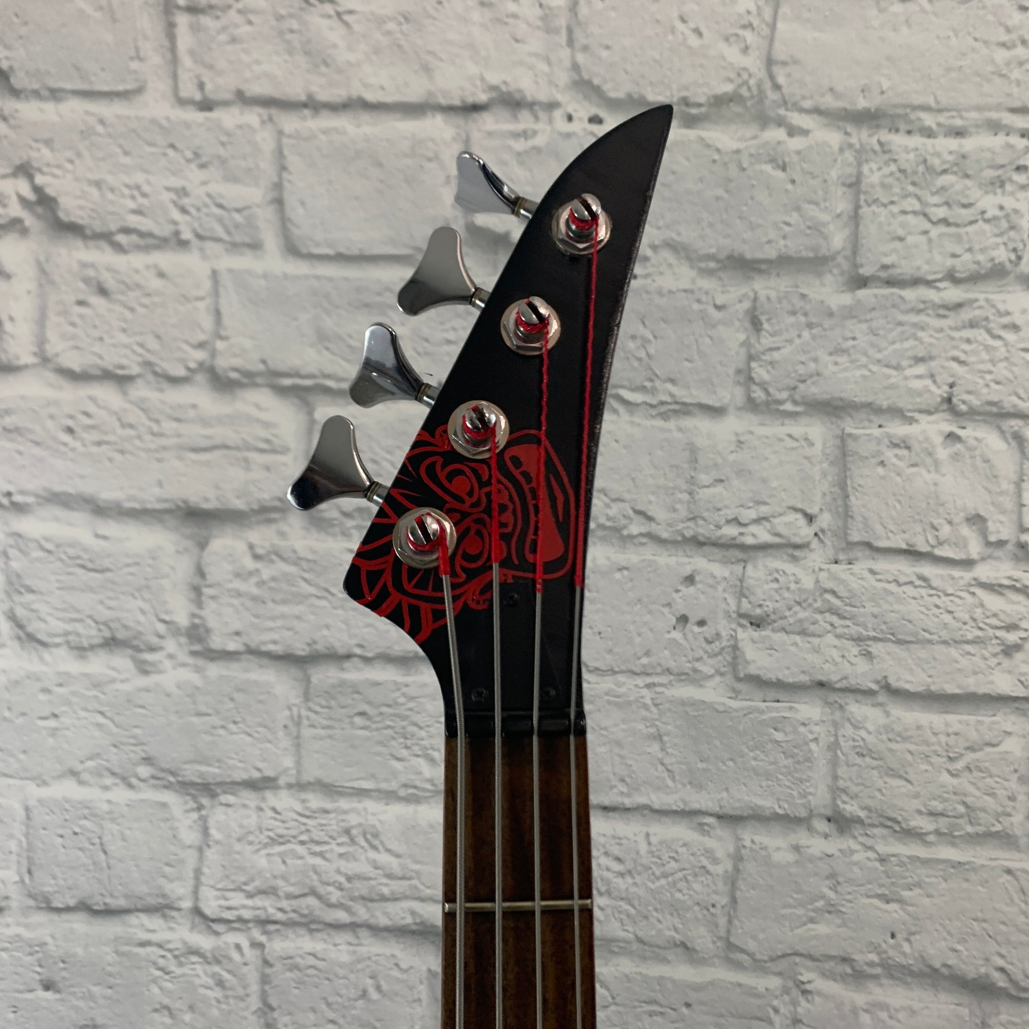 Heavily Customized 4 String Bass Guitar Aria Pro II SLB-2