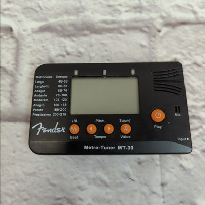 Fender Metro-Tuner MT-30 Metronome Tuner with Clip