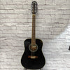 Fender DG-16E-12 Black Acoustic 12-String Guitar