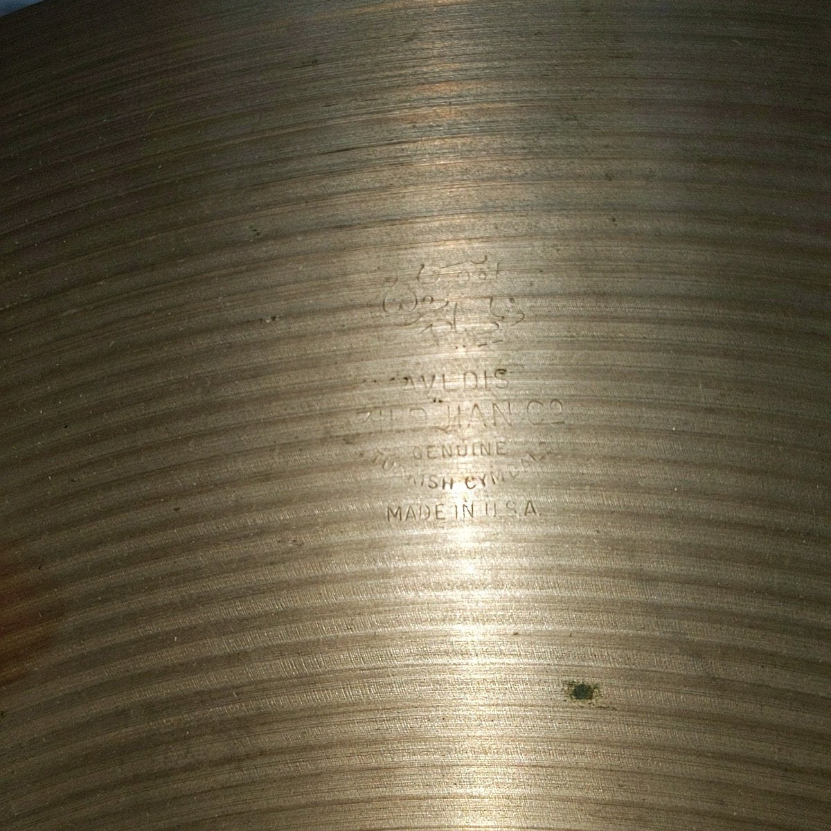 Vintage Zildjian 20 Medium Ride Cymbal