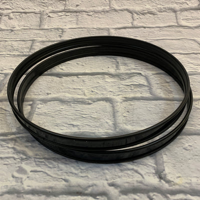 16" Metal Drum Hoop Pair Black