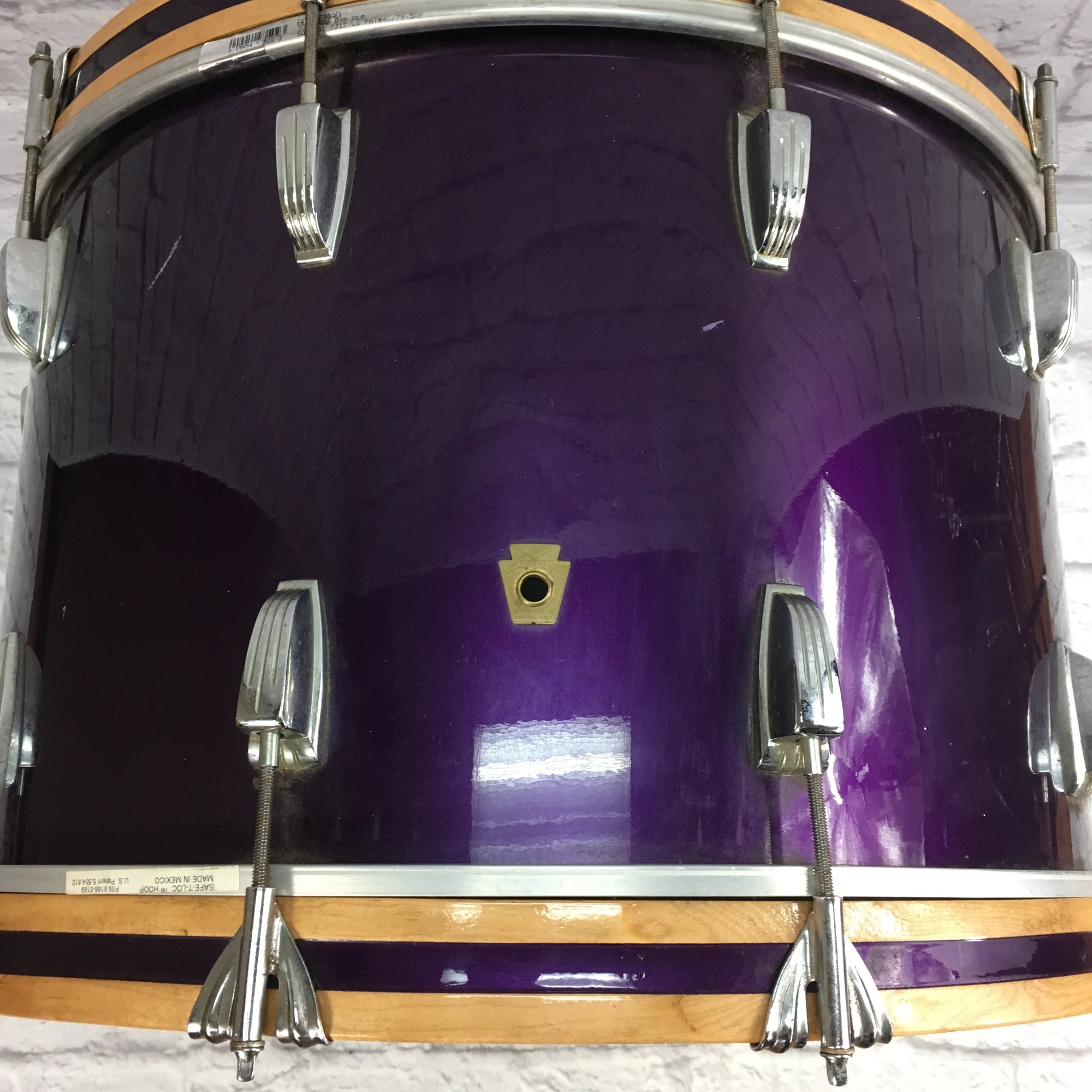 Vintage 1960 - 1963 Ludwig 22x14 Purple Bass Drum