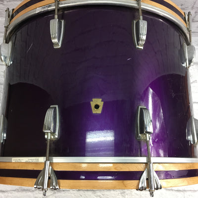Vintage 1960 - 1963 Ludwig 22x14 Purple Bass Drum